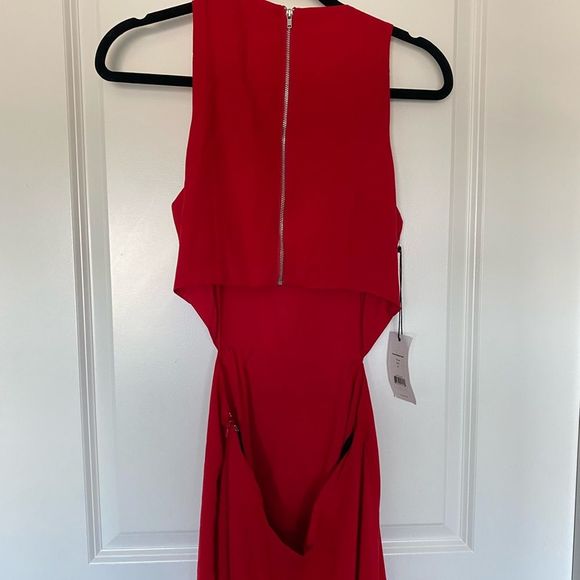 NWT Ali & Jay RED Bohemian Cut-out Hi-lo Maxi Dress SIZE M - Picture 10 of 12